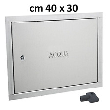 Sportello zincato per contatore acqua cm 30x40 telaio con coperchio portella