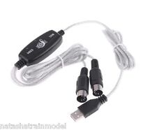 CAVO USB INTERFACCIA MIDI ADATTATORE IN OUT PC AUDIO TASTIERA/EXPANDER