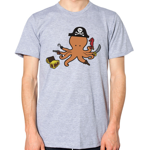 Shirt polpo pirata - t-shirt,