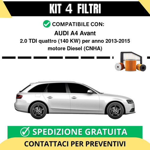Kit filtri tagliando per - 4,