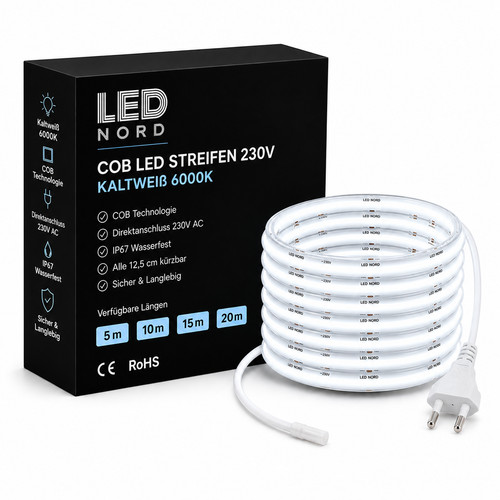 Striscia led 230v cob - striscia,