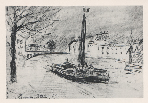 Maurice utrillo chiatta - chiatta,
