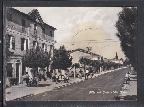 Cartolina villa del conte - villa,