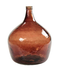 BOTTIGLIA DAMIGIANA ARREDO VASO CENTROTAVOLA LIVING CLASSICO MODERNO AMBRA 40*32