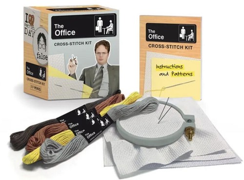 The office cross - office, cross-stitch