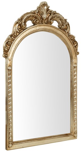 Specchiera parete legno foglia - parete,