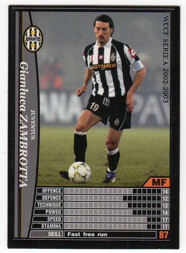 Figurina card wccf european - wccf,