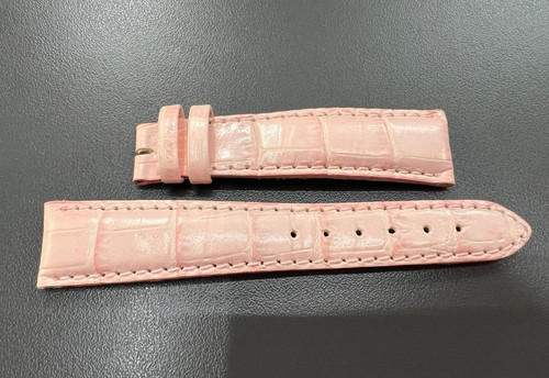 Pink leather strap 16mm for - strap,