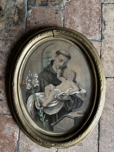 Sant antonio antica stampa - antica,
