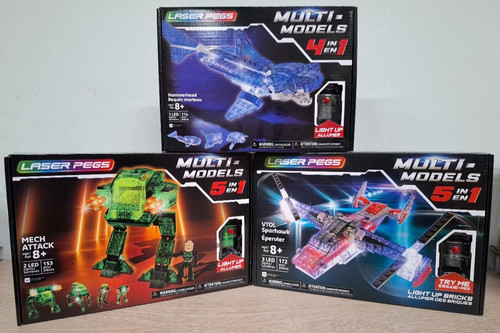 Laser pegs multi - x, multi-models