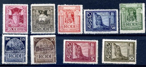 Rodi egeo 1932 pittorica - rodi,