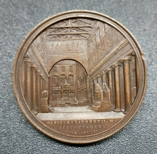Medaglia restauro basilica san - restauro,