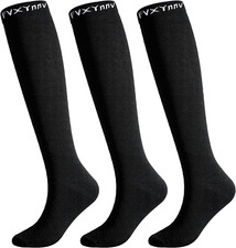 3 Paia Calze Compressione Graduata Donna Uomo, Calze Elastiche a Compressione Gr