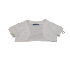 Cardigan Bianco a maniche corte per bambina età 8 ORIGINAL MARINES. Bolero
