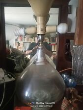 REGGIANI LAMPADA DA TAVOLO ANNI 60 ACCIAIO E VETRO SPACE AGE TRE LUCI