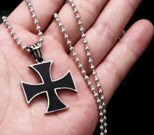 Collana croce di ferro catena