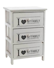 CASSETTIERA SLIM SALVASPAZIO CASSETTI CUCINA BAGNO LEGNO I LOVE FAMILY h58*40*29