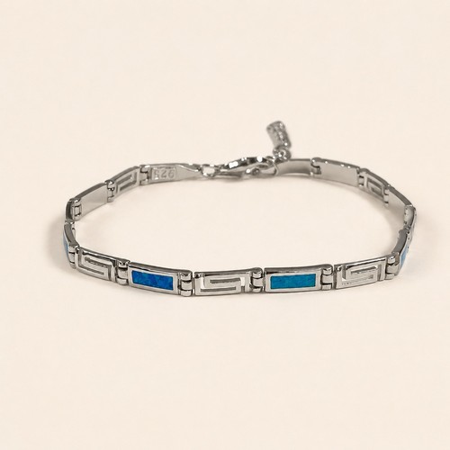 Bracciale chiave greca opale