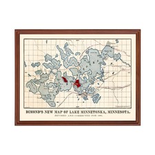 Vecchia mappa del lago