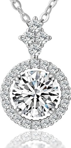 Collana infinity moissanite - in,