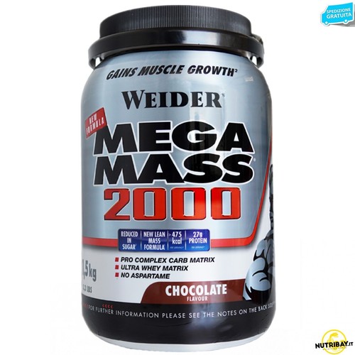 Weider mega mass - 2000, 1,5