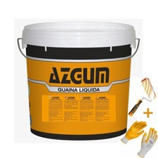 Guaina Liquida Trasparente Impermeabilizzante AZGUM + Rullo + Guanti da 1-5-14 L