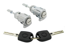2x SERRATURA CILINDRETTO SET 2x CHIAVI per VW GOLF 4 IV BORA FABIA