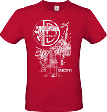 Maglietta uomo moto t shirt Ducati Desmo Service idea regalo meccanica novità