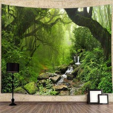 Foresta ruscello arazzo - e,