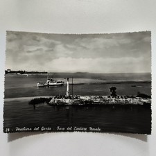 PESCHIERA DEL GARDA FARO DEL CANTIERE NAVALE ED. GIANNI FERRARI CARTOLINA VINTAG