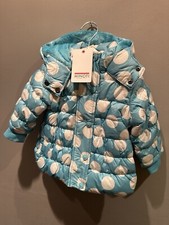 Giubbotto imbottito Minoti bambina stampa a pois nuovo taglia 12/18 mesi