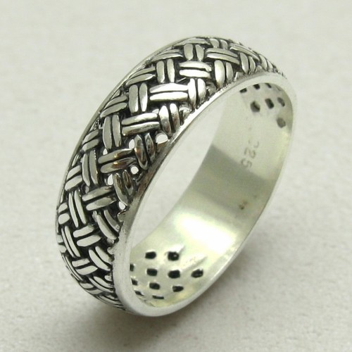 Anello fascia argento - a,
