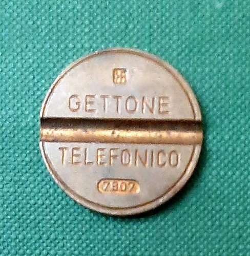 Gettone telefonico raro 7807 - telefonico,