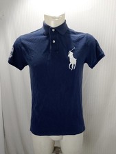 Articolo e3602 polo uomo Ralph Lauren Wimbledon blu, taglia S, ascelle 48cm, spa