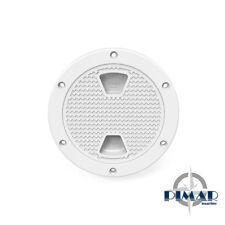 TAPPO ISPEZIONE IN PLASTICA DUREVOLE BIANCO PER BARCA GOMMONE NAUTICA 100mm