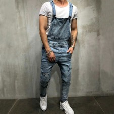 Men denim jumpsuit - men's,