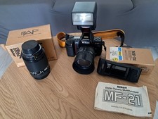 Nikon F801 analogica + obbietivi; Sigma 28-70 f2.8-4 nikor 70-210 f4-5,6+flash+ 