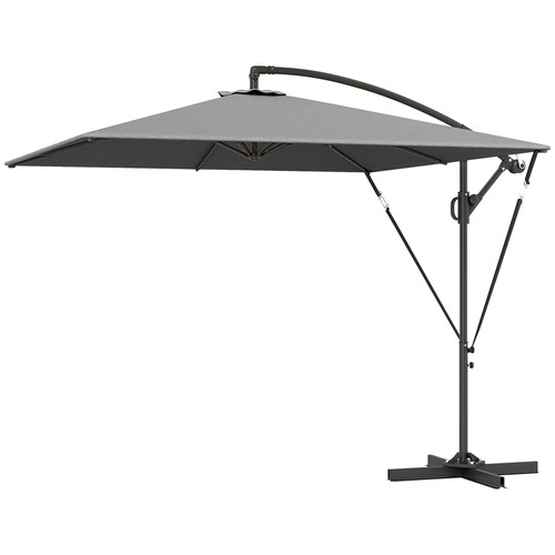 Outsunny ombrellone braccio - ombrellone, a