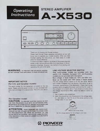 Pioneer x530 amplificatore - a-x530,