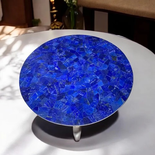Tavolino rotondo lapislazzuli