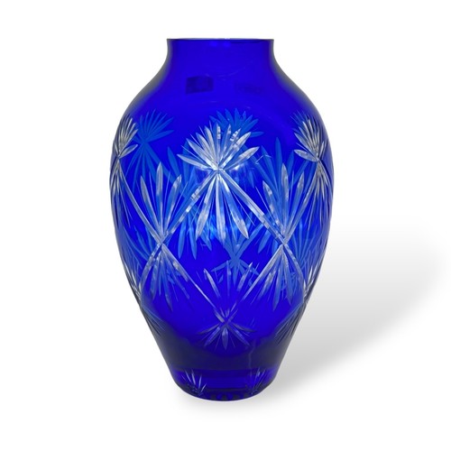 Vaso porta fiori blu cobalto - fiori,