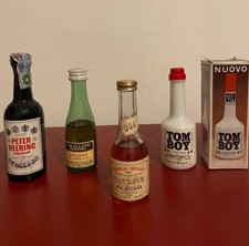 Bottiglie di liquore Mignon da collezione Lotto N. 4 pezzi