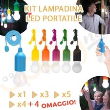 LAMPADINA LED PORTATILE COME