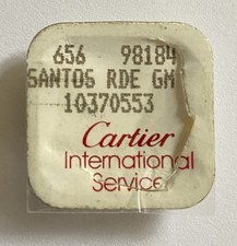 PART 10370553 MOUVEMENT CARTIER SANTOS RONDE GM @ UNE TIGE DE REMONTOIR BRISE
