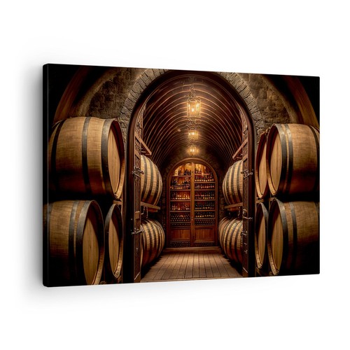 Quadro tela 70x50cm vino - su,