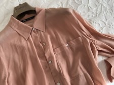 camicia zara rosa viscosa