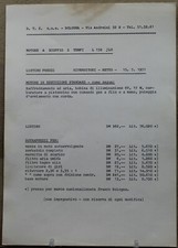 catalogo listino prezzi motore jlo l 152 1971 ausiliario vintage fresa industria