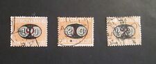L0427 Regno 1890 Segnatasse serie mascherine soprastampate c.10 c.20 c.30