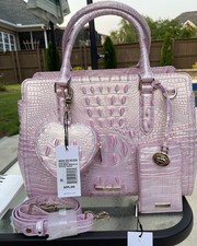 Brahmin Rose Water Small Finley con portamonete cuore e portafoglio Lennon piccolo CC