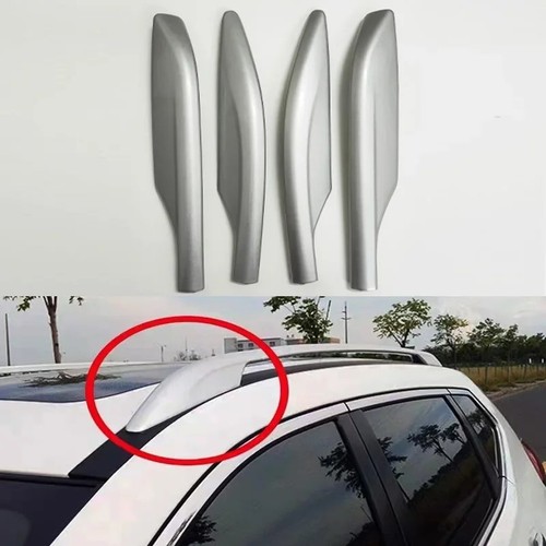 Silver roof rack luggage - silver,